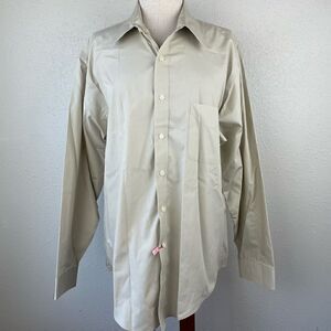 Geoffrey Beene Fitted Button Down Shirt Size XL EUC